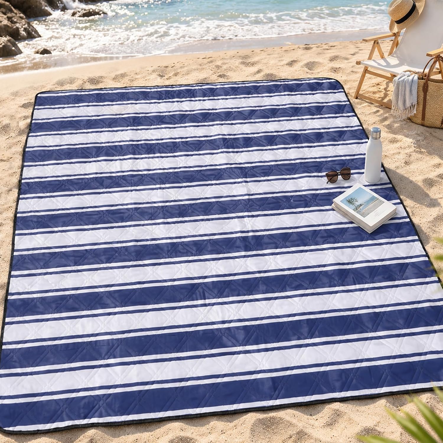 TigeJoy Beach Blanket Waterproof Sandproof Extra Large Picnic Blanket