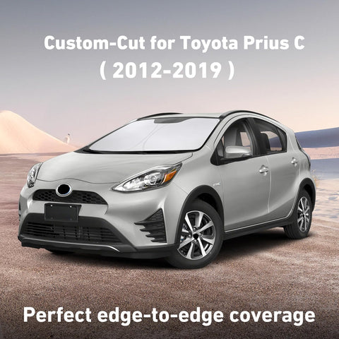EcoNour Windshield Sunshade Compatible for Toyota Prius C 2012-2018 2019
