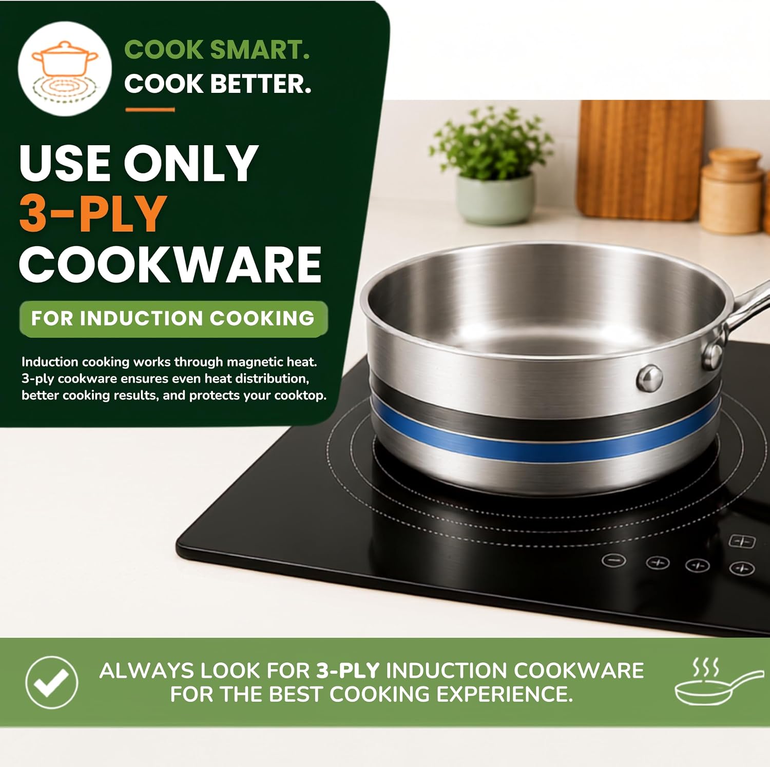 Equator 36" Electric Hybrid Cooktop with 3 Induction & 2 Ceramic Burners