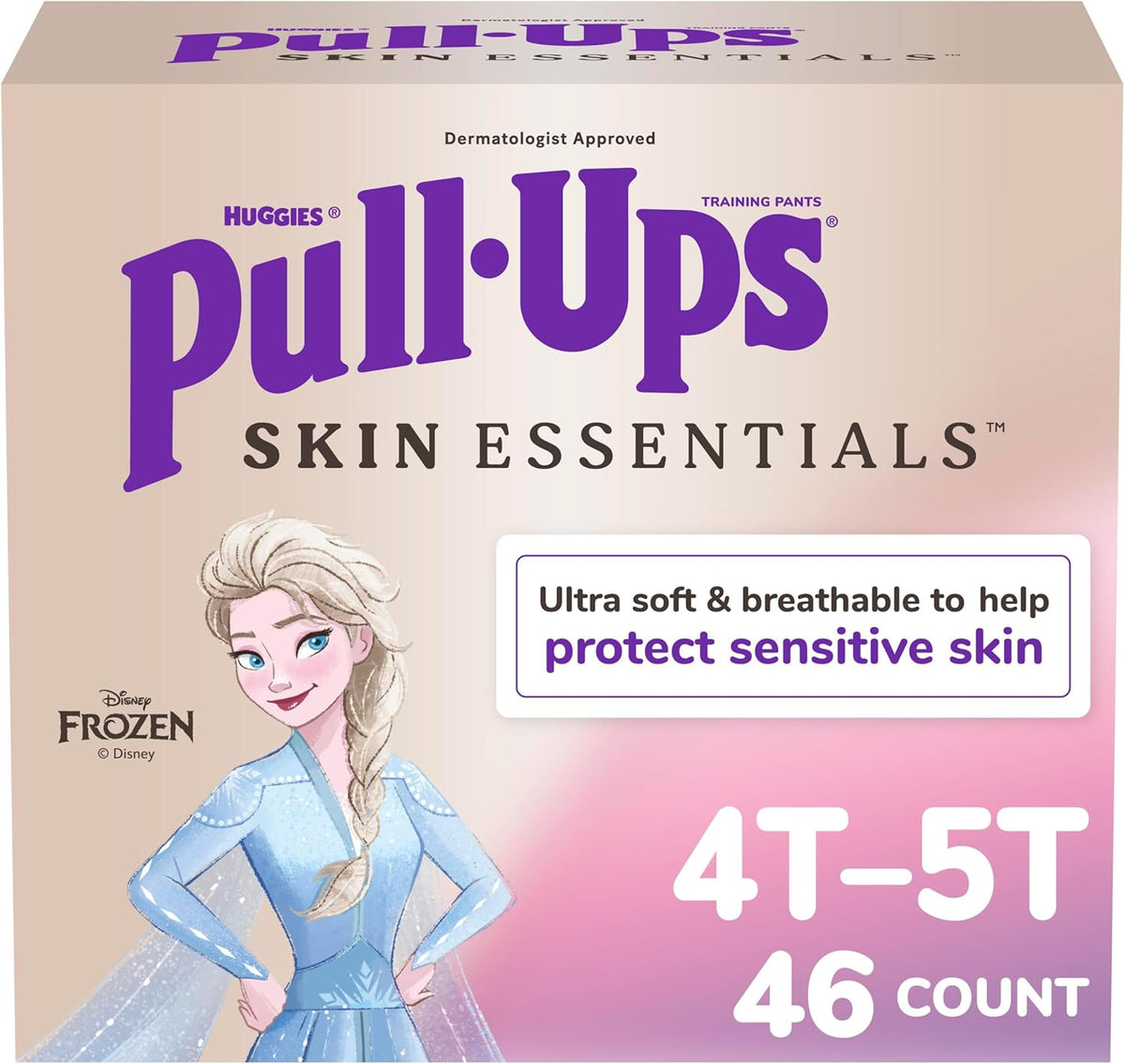 Pull-Ups Girls Skin Essentials Training Pants, 4T-5T, 46 Ct