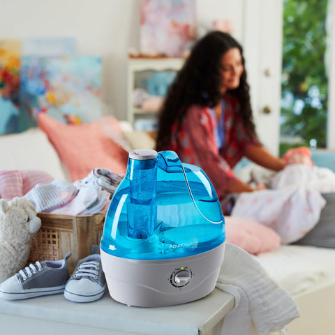 AquaOasis® Cool Mist Humidifier (2.2L Water Tank) Quiet Ultrasonic Humidifiers for Bedroom & Large room - Adjustable -360 Rotation Nozzle, Auto-Shut Off, Humidifiers for Babies Nursery & Whole House