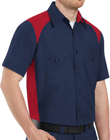 Red Kap Men’s Short Sleeve Motorsports Shirt