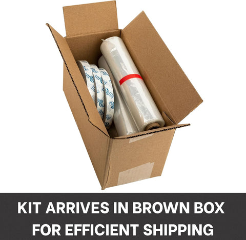 Duck Brand Window Insulation Kit 62 in x 630 in, Fits up to 15 Windows