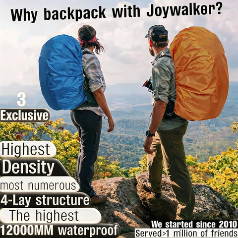 Joy Walker 12000mm Waterproof Backpack Rain Cover for Hiking Camping Travel