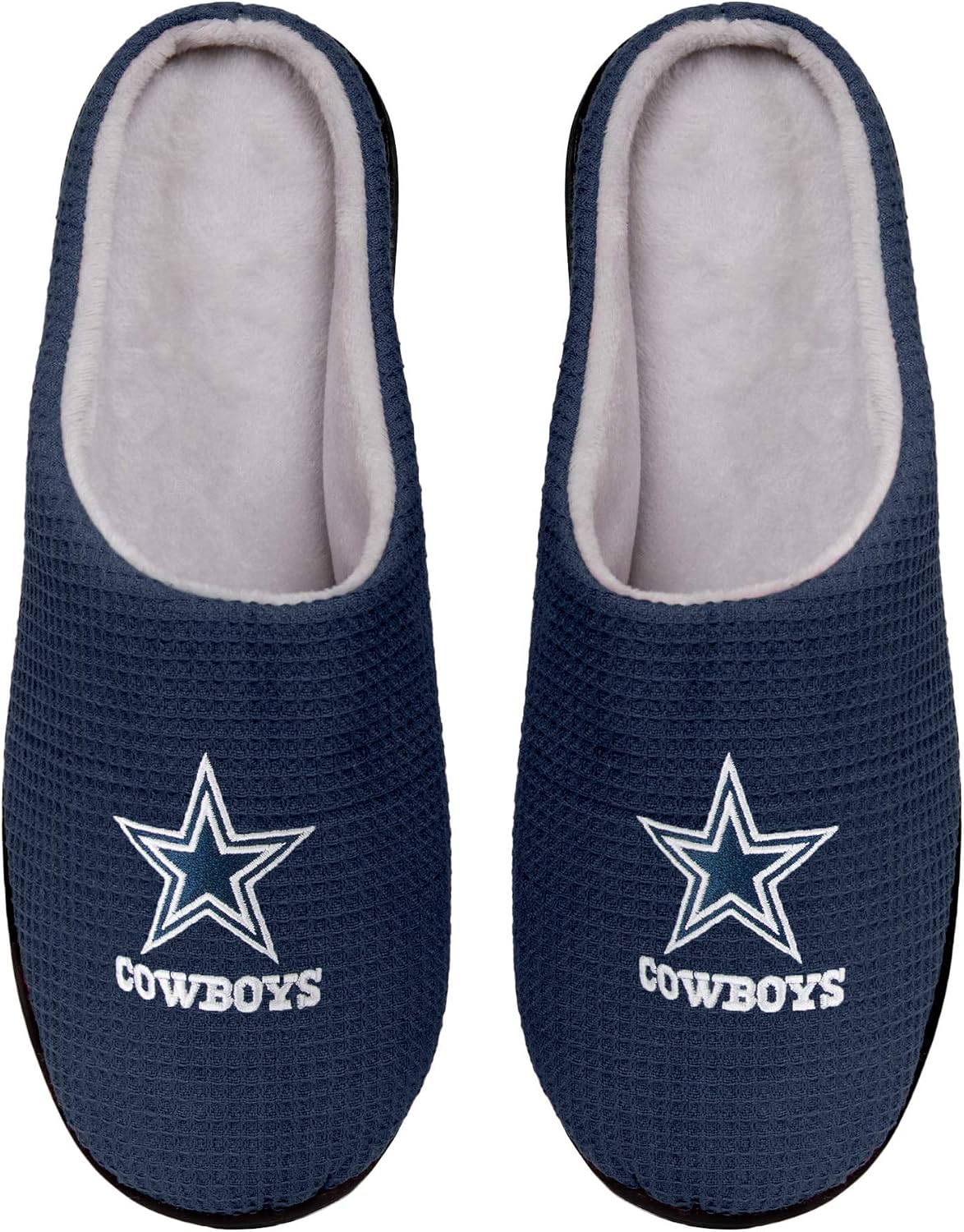 FOCO Men's NFL Team Logo Memory Foam Slide Slippers