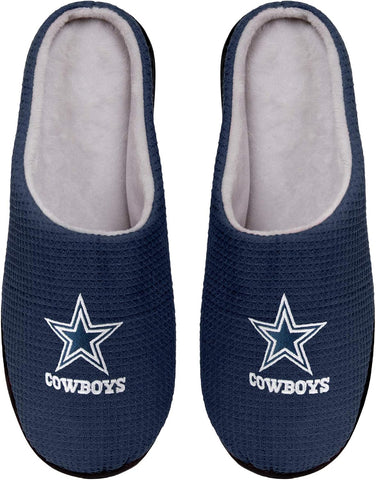 FOCO Men's NFL Team Logo Memory Foam Slide Slippers