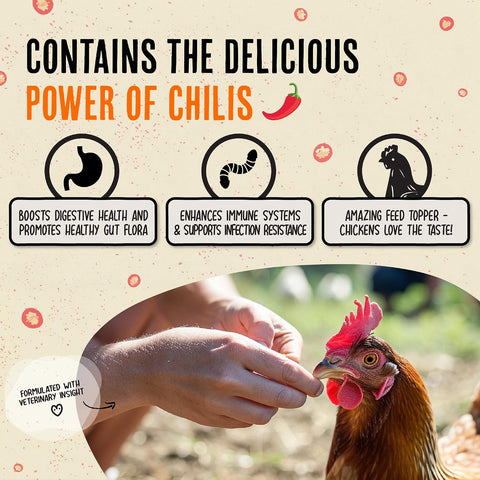 Roosty's Naturals Flock Armor Chicken De-wormer Chili Mix, 16oz