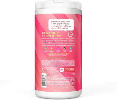 method All-Purpose Cleaning Wipes, Pink Grapefruit, 70 Count, 6 Pack