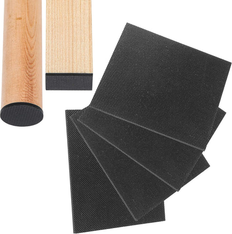 CHUNZEXI Non-Slip Rubber Furniture Pads, 4 Pack 6 x 6 Inch Square