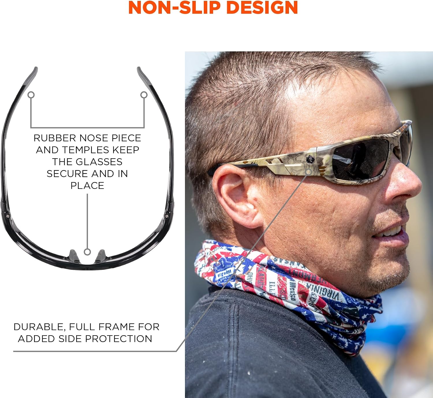 Ergodyne Skullerz ODIN Safety Glasses Sunglasses, Impact Resistant Z87.1+