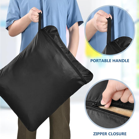 OTraki 20x24 inch Waterproof Wet Bag for Swimsuit 2 Pack, Black