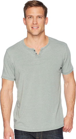 Lucky Brand Men's Venice Burnout Notch Neck Tee Shirt
