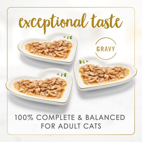Purina Fancy Feast Gravy Lovers, Poultry & Beef Wet Cat Food, 3oz, 24-Pack