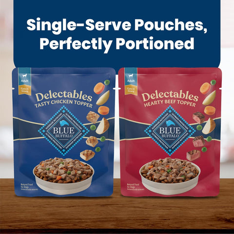 Blue Buffalo Delectables Variety Pack Dog Food Topper, 3 oz, 12 ct