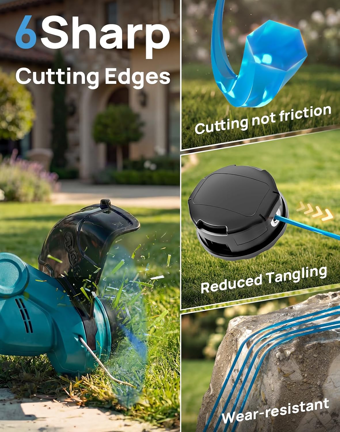 095 Trimmer Line 150FT Hexagonal Weed Eater String
