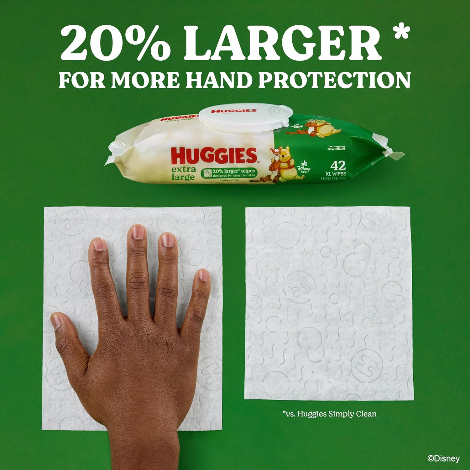 Huggies Extra Large Baby Wipes, Unscented, 21 Packs, 882 Wipes