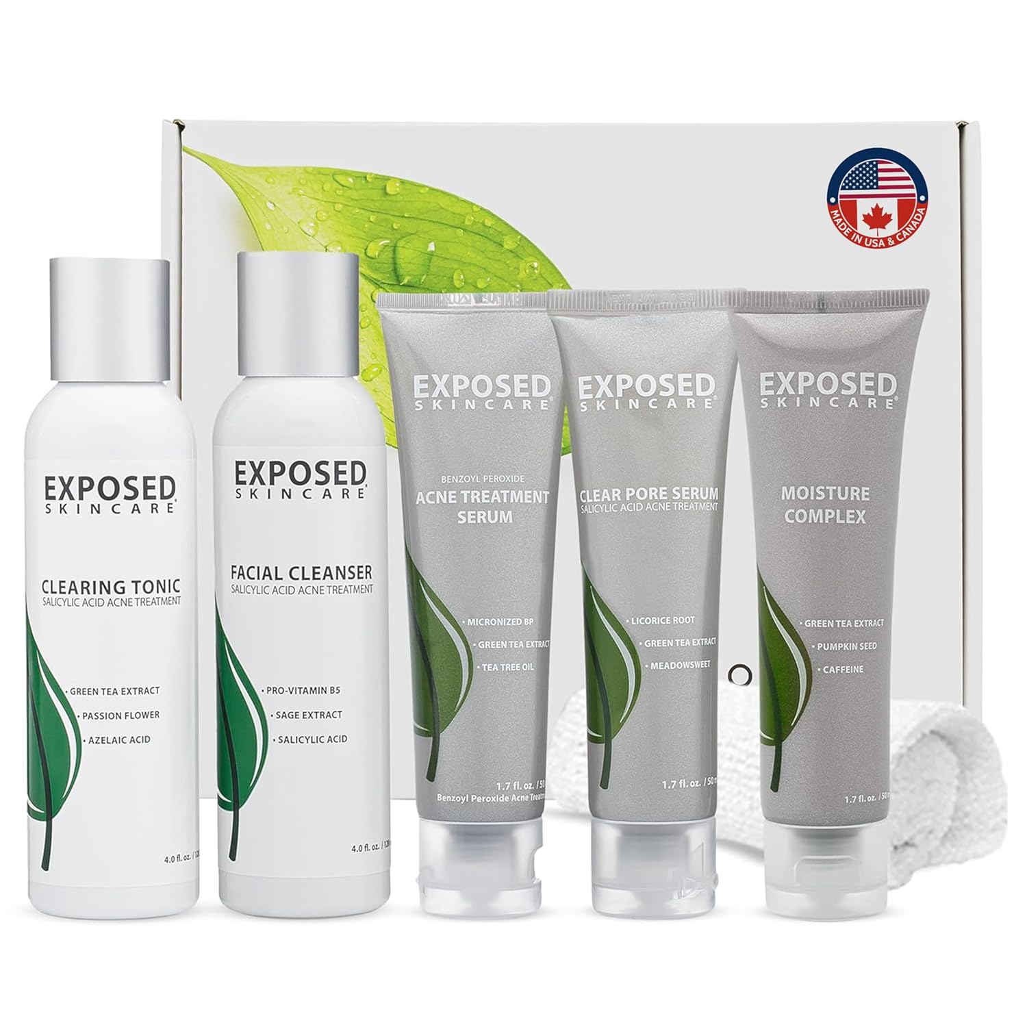 Exposed Skin Care 6-Piece Expanded Acne Treatment Kit