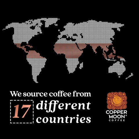 Copper Moon Whole Bean Coffee, Dark Roast, Sumatra Blend, 5 Lb | 5 Pound Bag, Vegan, Allergen Free, Non-GMO, Kosher, Vegetarian, Small Batch Roasted