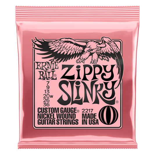 Ernie Ball Zippy Slinky Nickel Wound Electric Guitar Strings - 7-36 Gauge