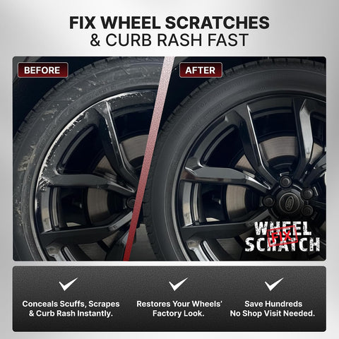 Wheel Scratch Fix® Gloss Black Rim Touch Up Paint, Wheel Scratch Repair Kit