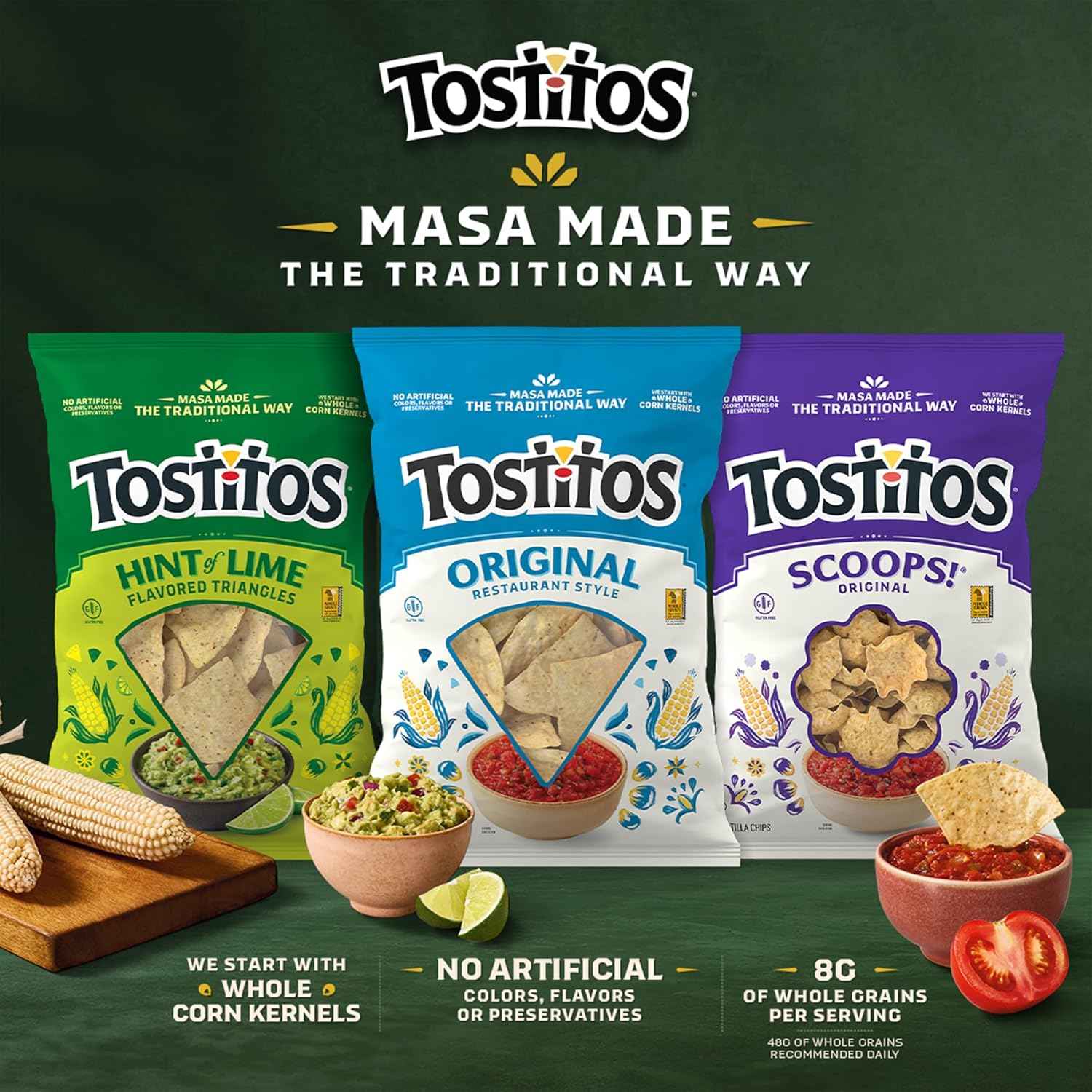 Tostitos, Crispy Rounds Tortilla Chips, 3 Ounce (Pack of 28)