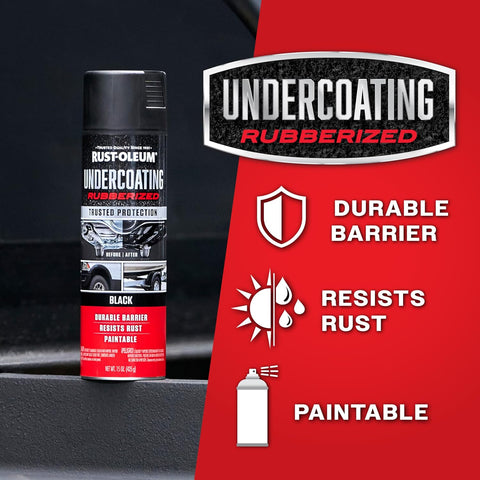 Rust-Oleum Rubberized Black Undercoating Rust Resistant Spray Paint