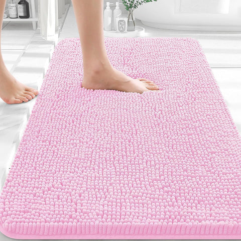 OLANLY Bathroom Rugs 30x20, Extra Soft Absorbent Chenille Bath Rugs