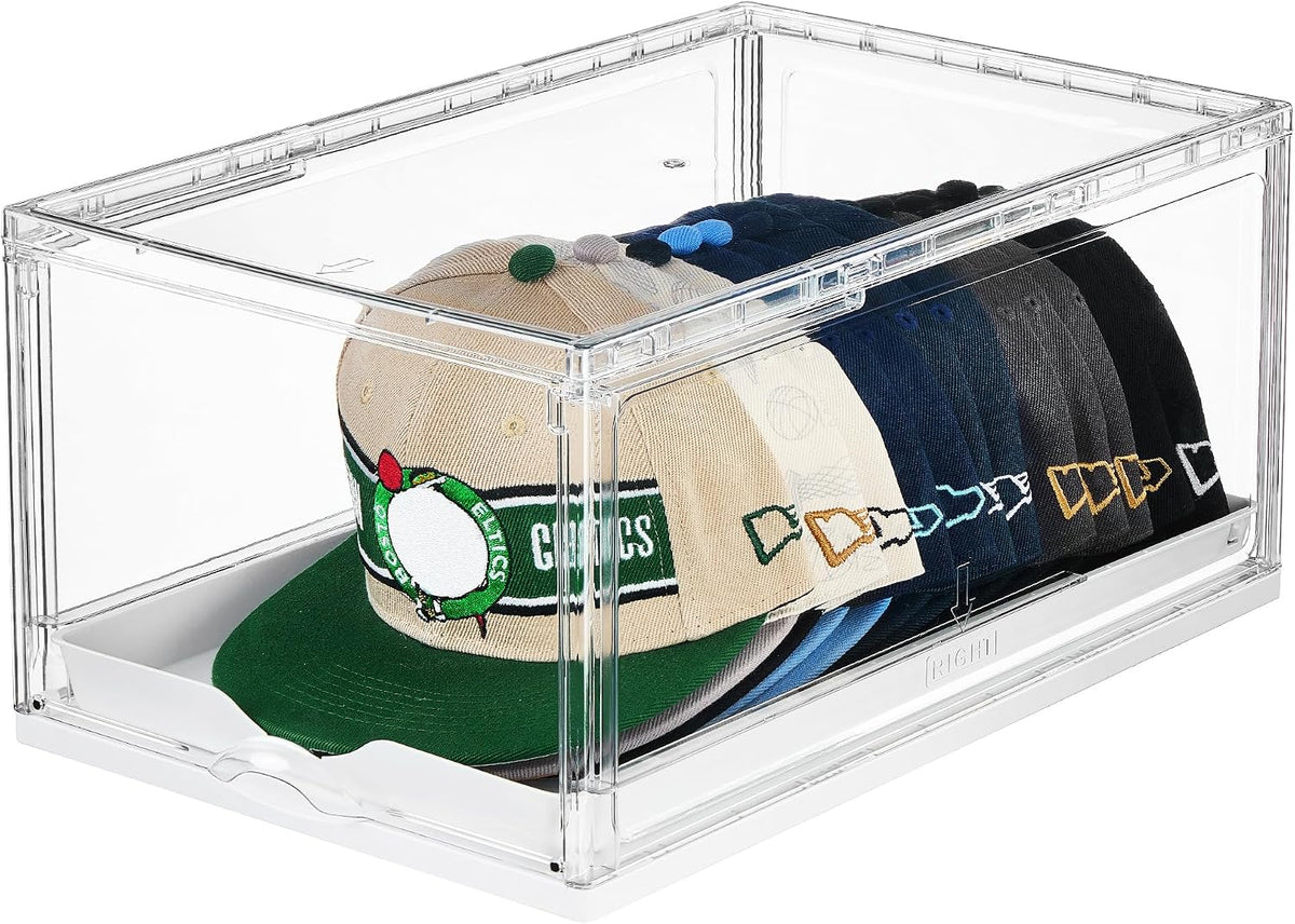 Vtopmart 1 Pack Stackable Baseball Caps Organizer, Each Holds 12 hats
