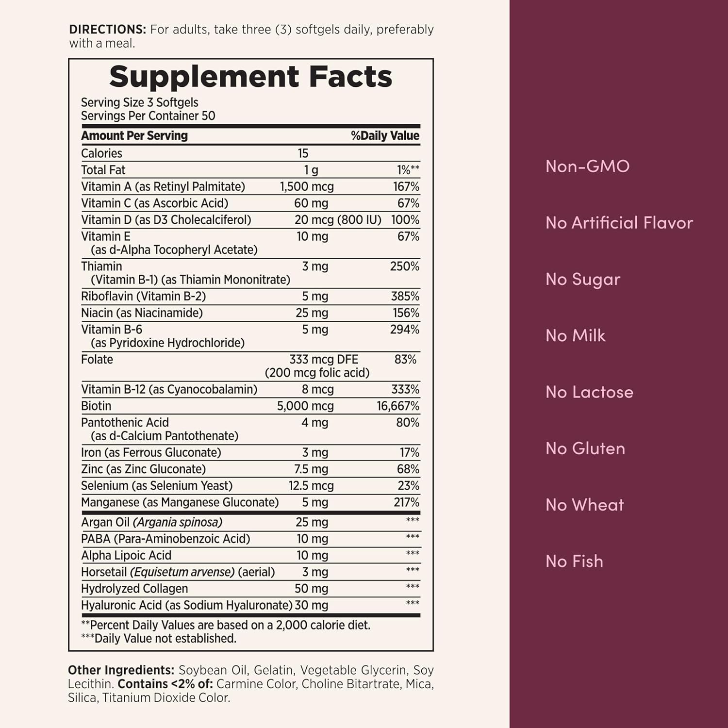 Nature's Bounty Advanced Hair, Skin & Nails, 150 Rapid Release Softgels