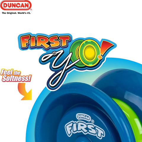 Duncan Toys First Yo! Responsive Beginner Yo-Yo for Kids, Purple/Yellow