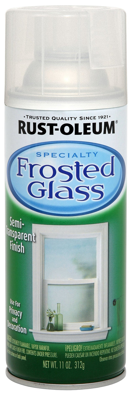 Rust-Oleum 342600 Frosted Glass Spray Paint, 11 oz, Frosted Glass(Packaging May Vary)