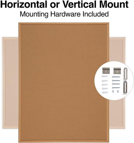 Staples Standard Cork Bulletin Board, Oak Finish Frame, 4x3 Ft
