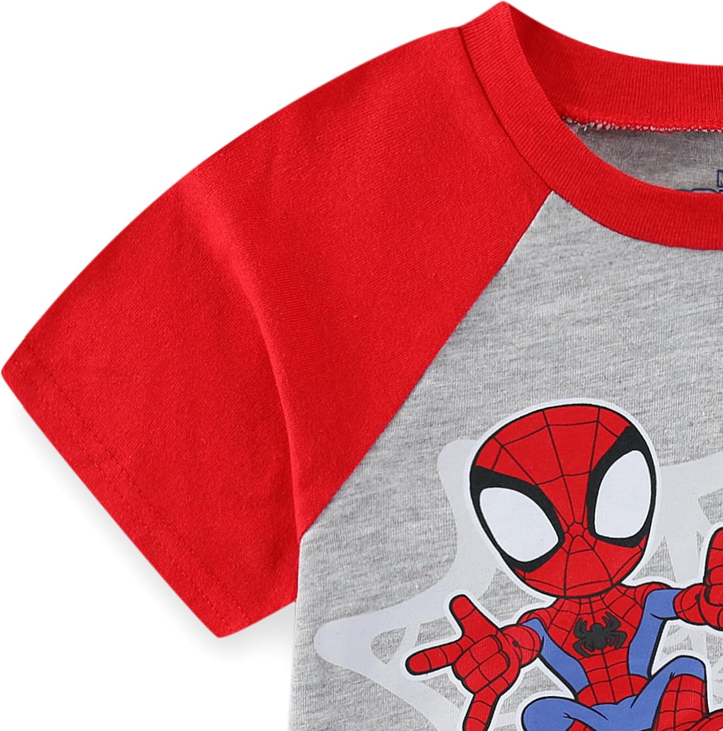 Marvel Spidey and His Amazing Friends Boys Short Sleeve T-Shirt and French Terry Shorts Set for Toddlers
