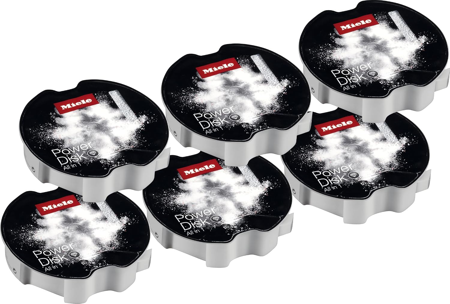 Miele PowerDisk Dish Detergent for Auto Dispensing Dishwashers, 6-Pack