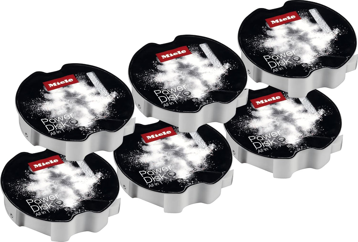 Miele PowerDisk Dish Detergent for Auto Dispensing Dishwashers, 6-Pack