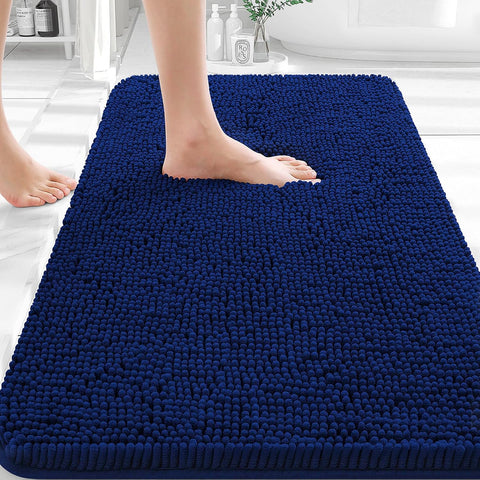 OLANLY Bathroom Rugs 35x24, Extra Soft Absorbent Chenille Bath Rugs