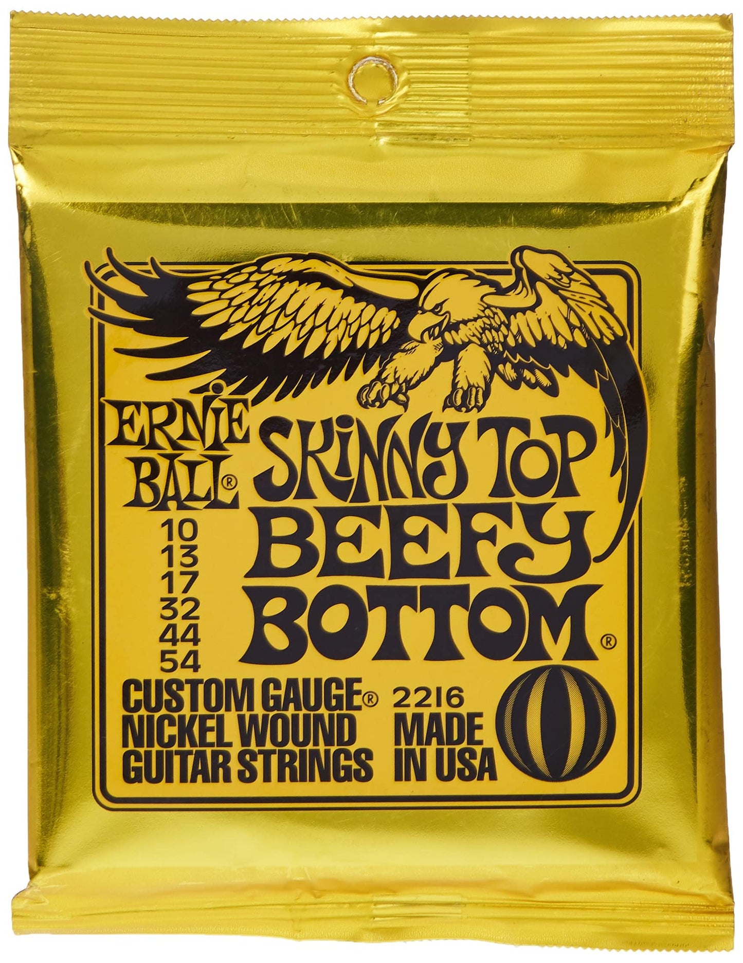 Ernie Ball Skinny Top Beefy Bottom Slinky Nickel Wound Electric Guitar Strings - 10-54 Gauge