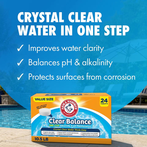 ARM & Hammer Clear Balance pH Maintenance Tablets, 24 Count