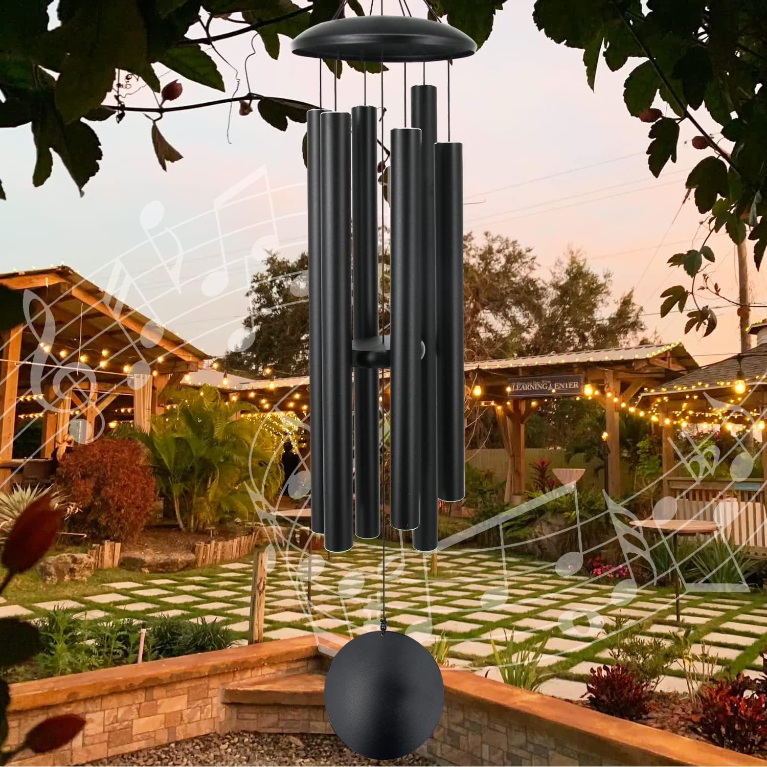 ASTARIN 45 in Memorial Wind Chimes Large with 6 Heavy Tubes