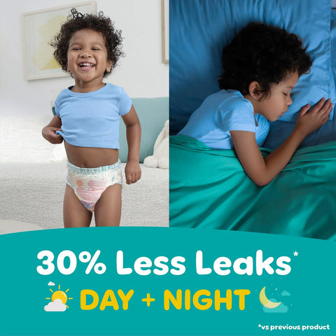 Easy Ups Girls & Boys Potty Training Pants, Size 7 (5T6T), 80 Count, Peppa Pig Absorbent Training Underwear, Up to 100% Leakproof Day and Night, Hypoallergenic