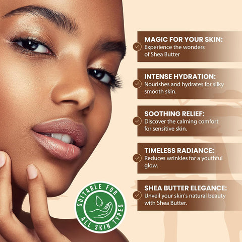 Plant Guru Raw African Shea Butter 32 oz. / 2 lbs. Jar Bulk 100% Pure Natural Unrefined IVORY - Ideal Moisturizer For Dry Skin, Body, Face And Hair Growth. Great For DIY Soap and Lip balm Making.