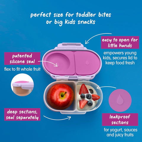 b.box Snack Box, Snack Containers for Kids, Kids Lunch Box, Toddler Snacks