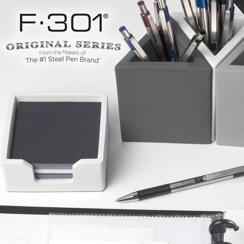 Zebra Pen STEEL F-301 Retractable Ballpoint Pen, Black Ink, 0.7mm, 12-Pack