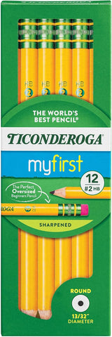 Ticonderoga My First Wood-Cased Pencils, Pre-Sharpened