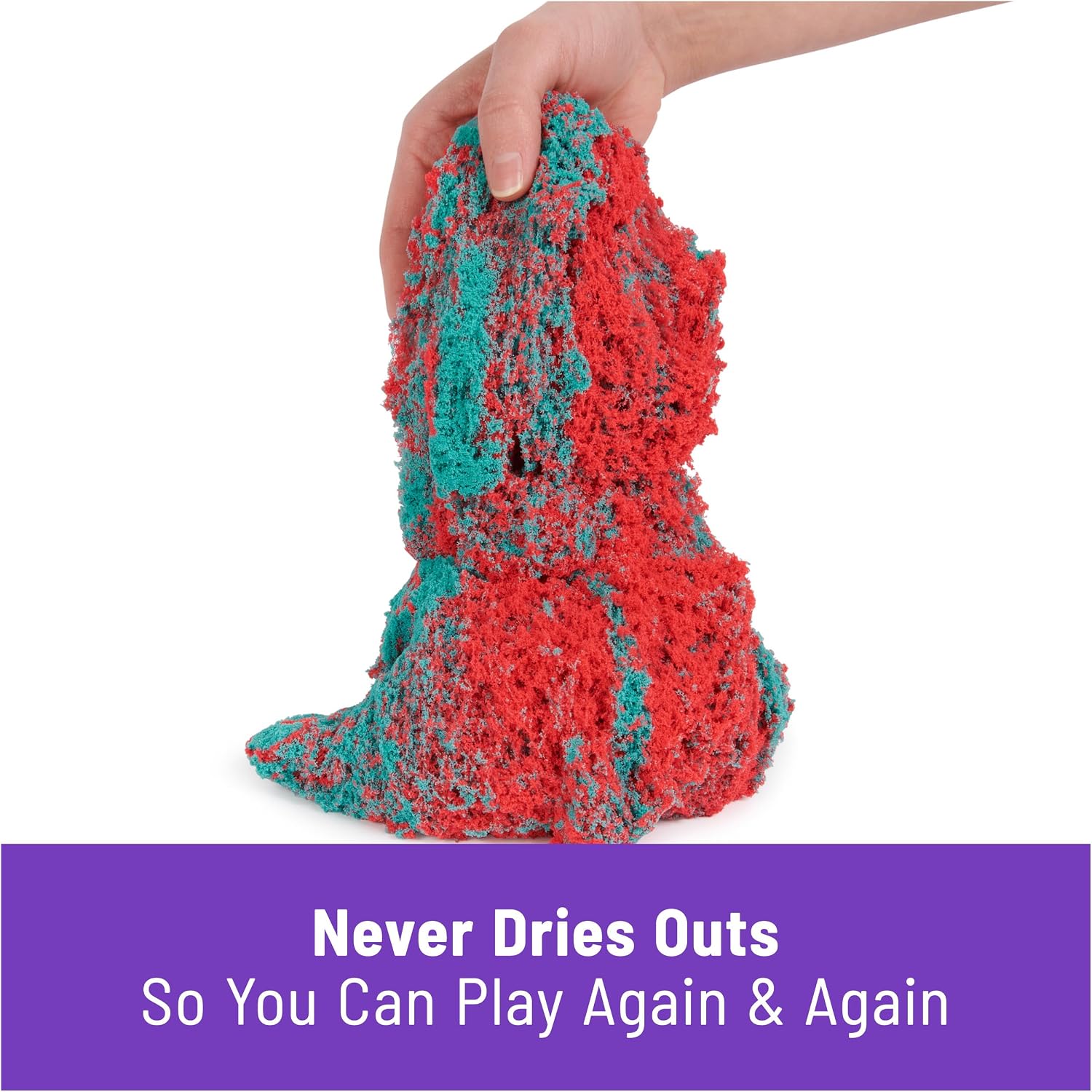 Kinetic Sand Mold n' Flow Set, Moldable Play Sand Sensory Toys, Ages 3+