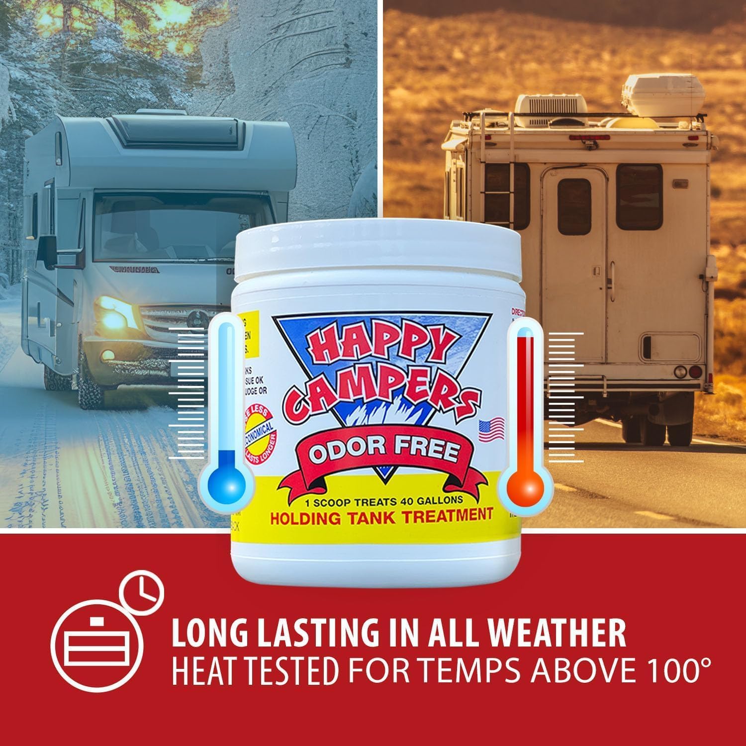 Happy Campers RV Toilet & Holding Tank Treatment – 18 Treatments