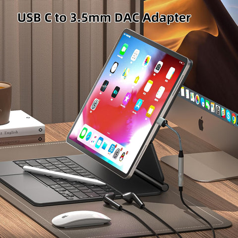 TIPSEAN USB C to 3.5mm Headphone Jack Adapter(2 Pack), USB-C to Aux Audio Dongle Cable for iPhone 17 Pro Max/17 Pro, 16/15 Pro Max, 16/15 Pro, Galaxy S23-S21 Ultra, Pixel, iPad Pro, MacBook (Gray)