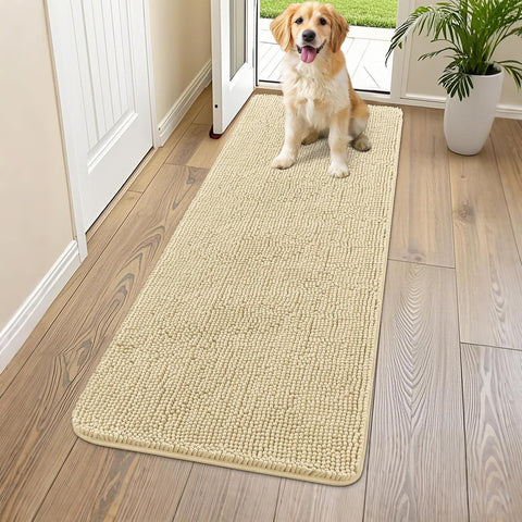 Smiry Dog Door Mat for Muddy Paws 59x24, Absorbs Moisture and Dirt Doormat