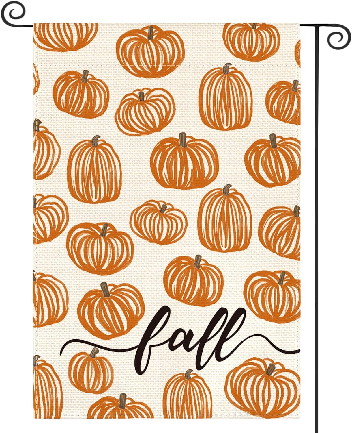 AVOIN colorlife Rustic Pumpkins Fall Garden Flag 12x18 Inch for Outside