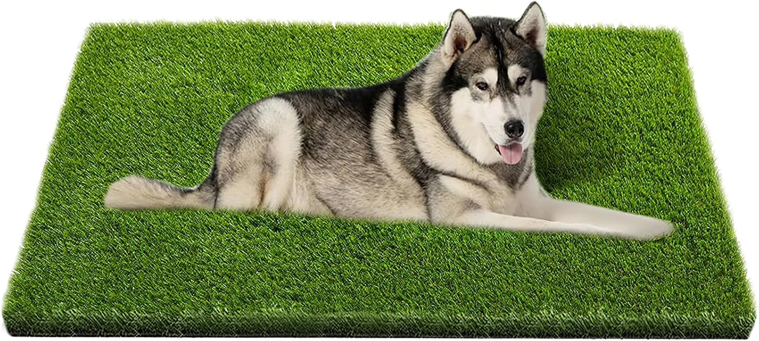 CooZero Artificial Grass, 47.3"x31.5" Professional Dog Grass Mat, Potty Training Rug and Replacement Turf Outdoor Rug Patio Lawn Decoration, Easy to Clean with Drainage Holes(47.3x31.5 inches)